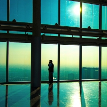 Loneliness at top of city