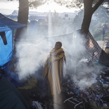 Stranded at the Greek Macedonian border