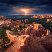 Lightning Over Bryce Canyon