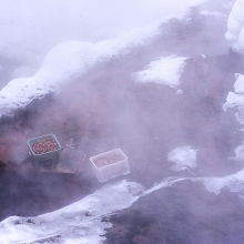 Working in the snow