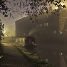 Barge on the Rochdale Canal