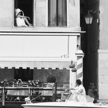 A woman in the window