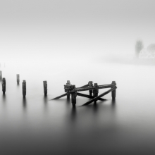 Swanage Old Pier in Mist 