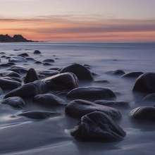 Sun, water and stones 