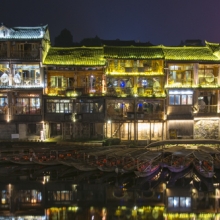 Old riverside buildings