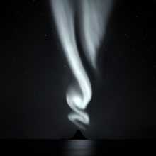 Northern Lights in Norway_monochrome