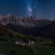 Val de Funes under stars