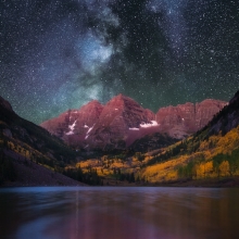 Galaxy Over the Bells
