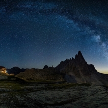 Milky way in 3 Cime di Lavaredo
