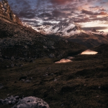 Fire dance over the mountains