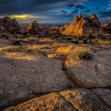 Sunset at South Coyote Buttes