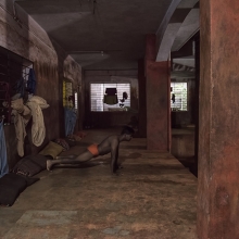 Wrestlers' Home,'Kushti Akhada', in Hindi. 