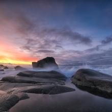 Uttakleiv sunset
