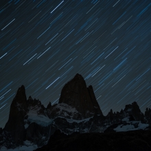 Star trail in Patagonia