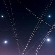 Night Sky Traffic 